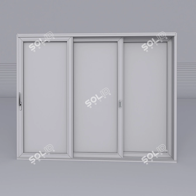 Schuco ASS 70.HI - ST 3E1 Sliding Door 3D model image 3