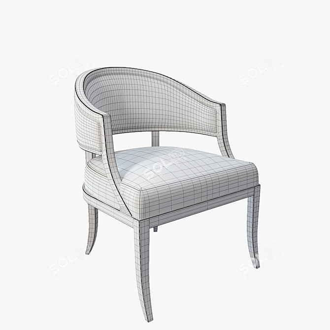 Hampton's Hickory Chair: Claude Classic 3D model image 3