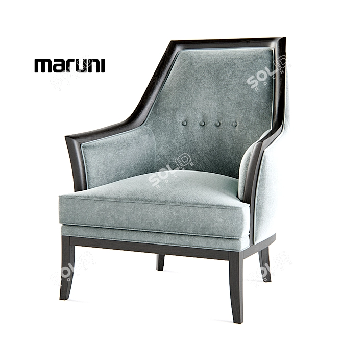 Classic Traditional Armchair: Maruni 3D model image 1