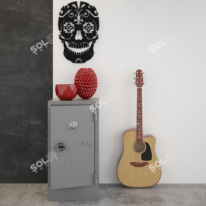 Vintage Vault Guitar Set 3D model image 1