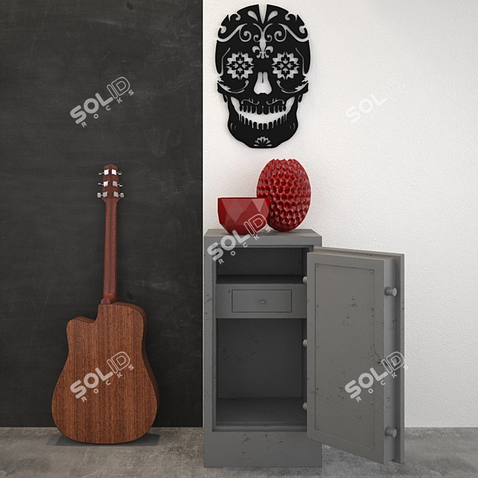 Vintage Vault Guitar Set 3D model image 2