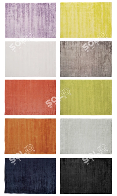 Modern Asiatic Home Rugs 3D model image 2