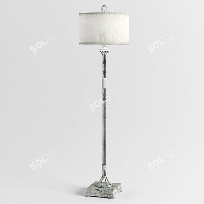 Rustic Floor Lamp 162 cm 3D model image 1