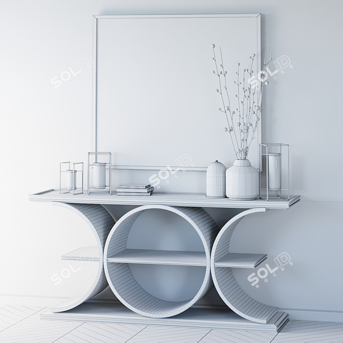 Modern Strathmore Console Table 3D model image 2