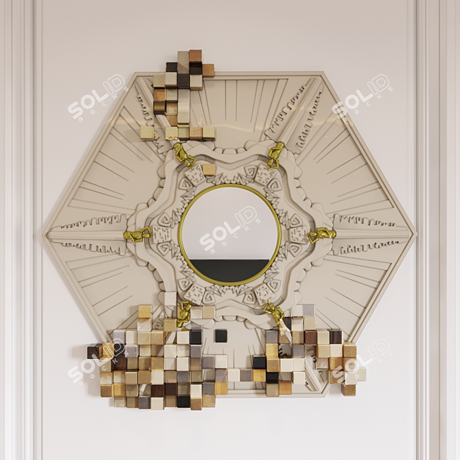 Title: Elegant Piccadilly Mirror 3D model image 1