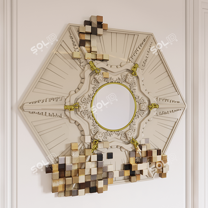 Title: Elegant Piccadilly Mirror 3D model image 2