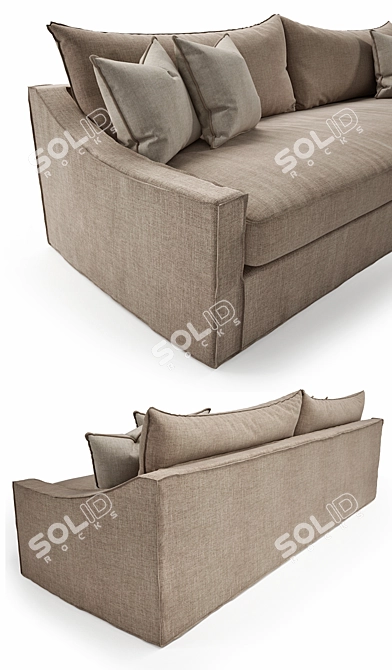 Verellen Duke Sofa: Timeless Elegance for your Living Space 3D model image 2