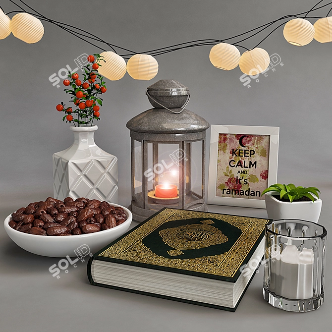 Ramadan Celebration Set 3D model image 1