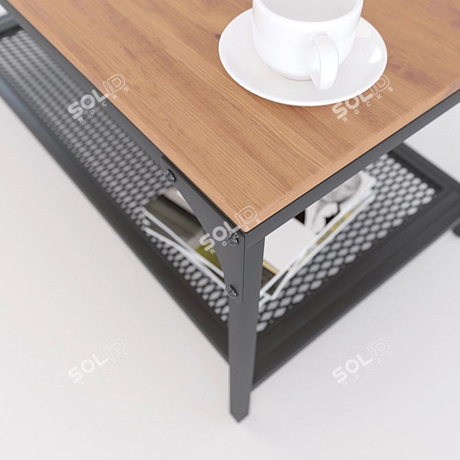 Sleek and Simple: Ikea FIELLBO Coffee Table 3D model image 2