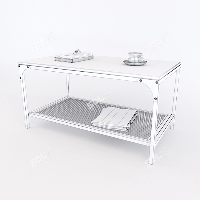 Sleek and Simple: Ikea FIELLBO Coffee Table 3D model image 3