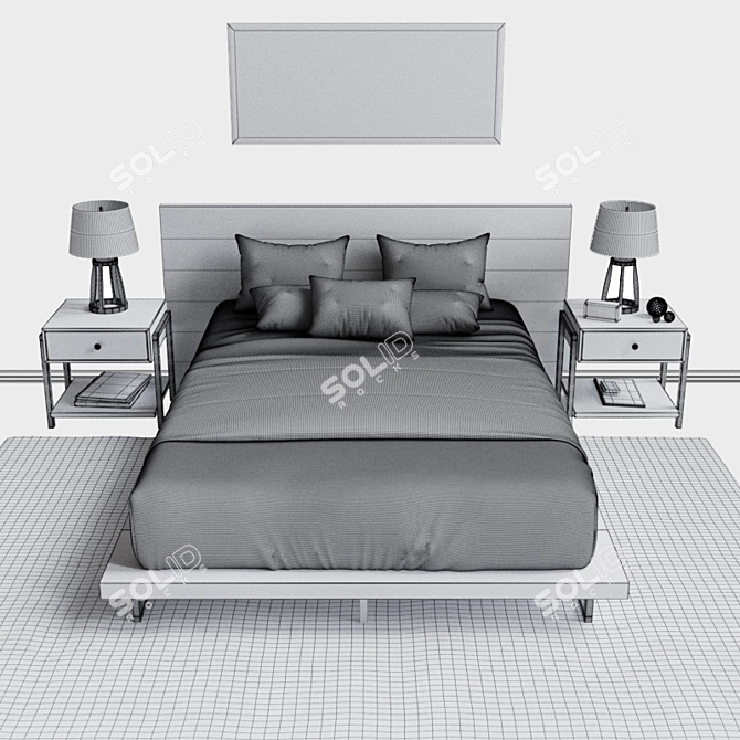 Crate&Barrel Dream Bedroom Set 3D model image 3