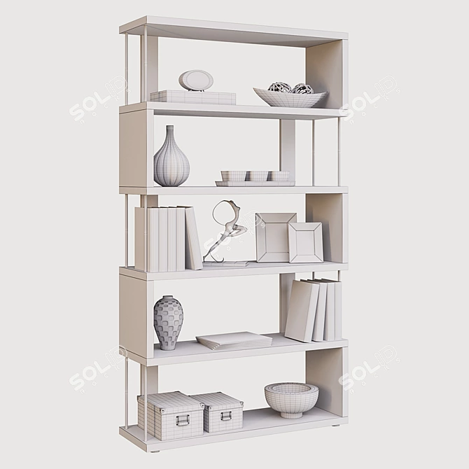 Decorative Rack: 1000x325x1810 mm 3D model image 3