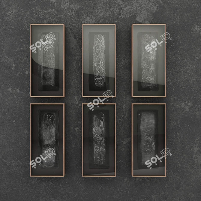 Italian Antique Frames: Vintage Elegance 3D model image 1