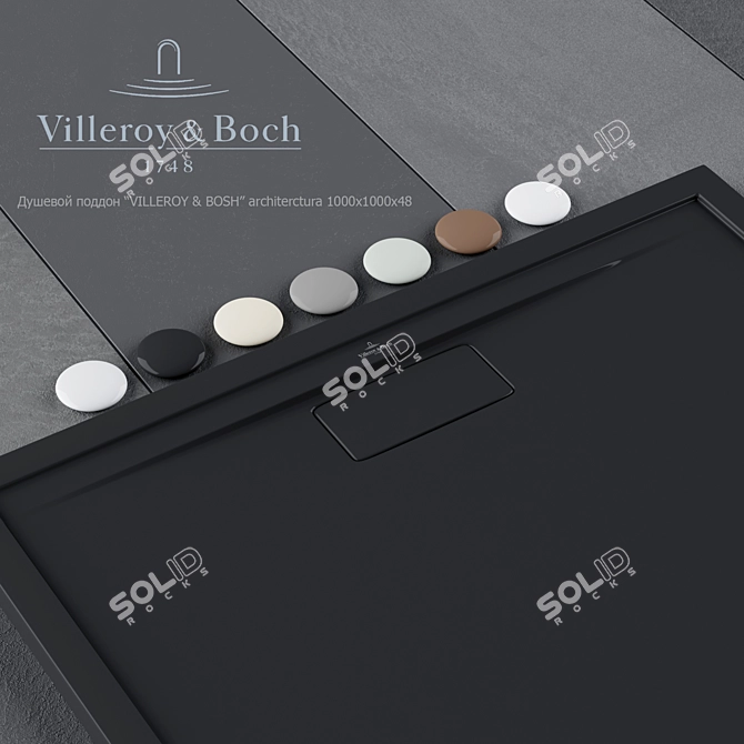 Villeroy&Bosch Shower Tray 1000x1000x48 3D model image 2