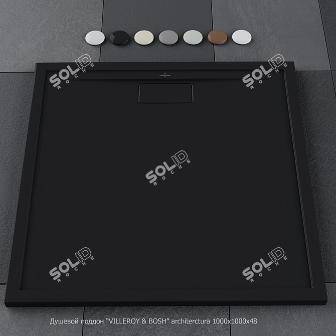 Villeroy&Bosch Shower Tray 1000x1000x48 3D model image 3