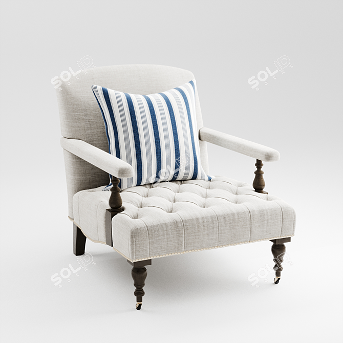 Ralph Lauren Timber Chair Set 3D model image 2