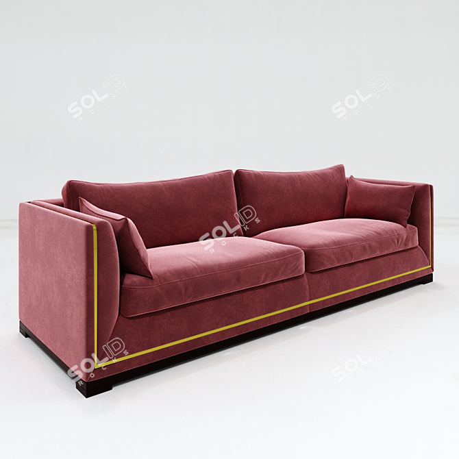 Elegant Frato Salzbourg Sofa 3D model image 2