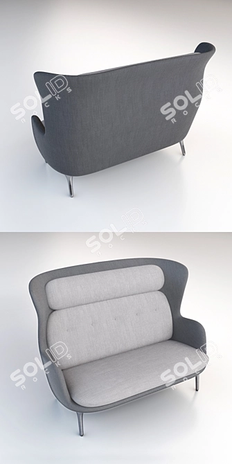 Ro Sofa: Contemporary Comfort for Your Home 3D model image 2