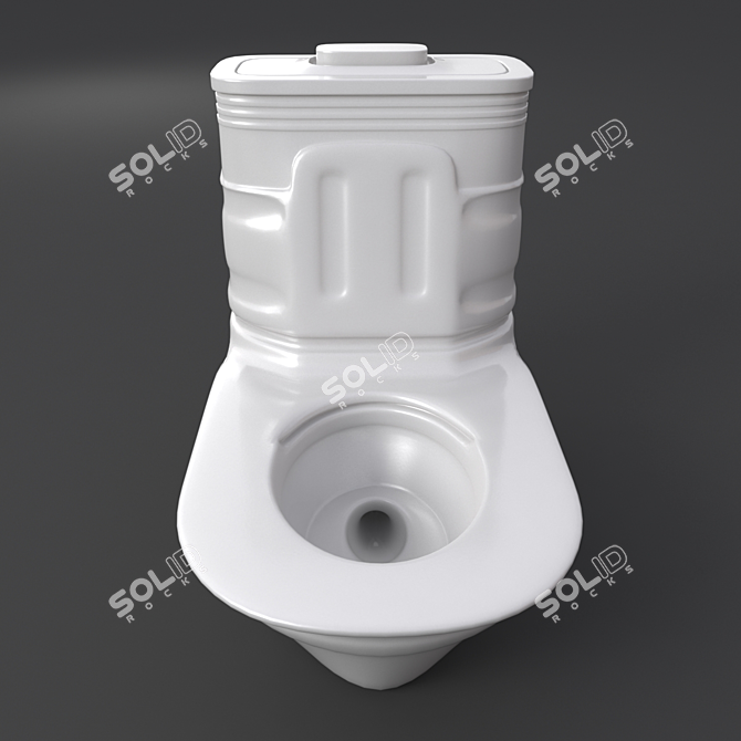 Modern 2013 Toilet: Stylish, Functional 3D model image 3