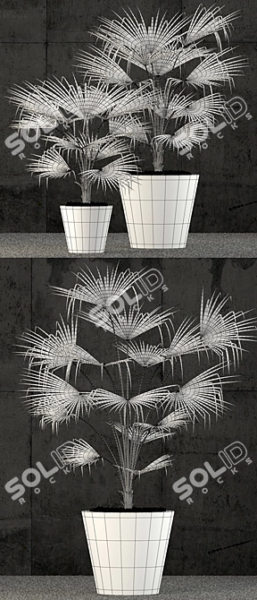 3D Models: Restoration Hardware Caldera Planter 3D model image 3