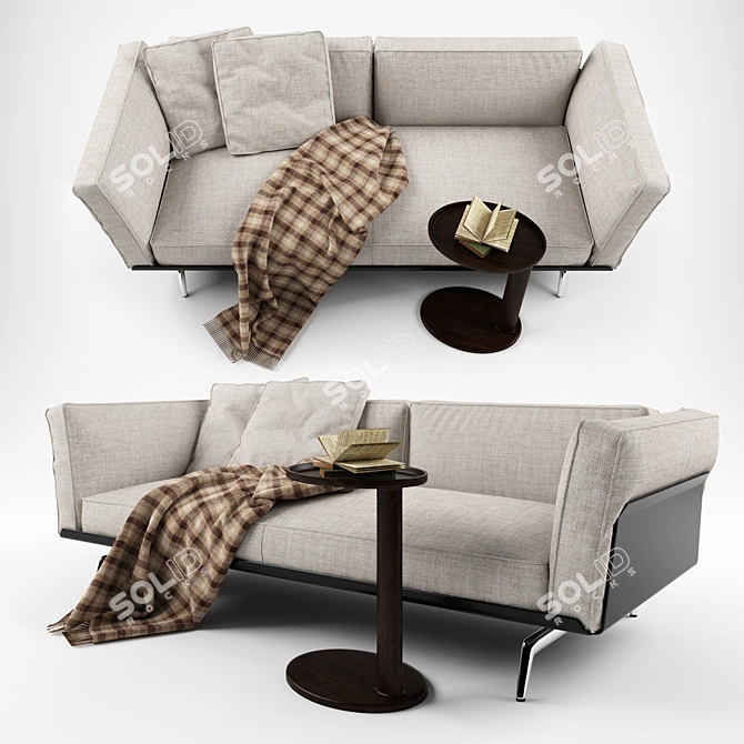 Flexform Este Sofa - Luxury Comfort 3D model image 1