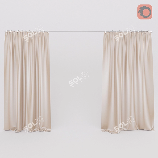 Minimalistic Window Covering 3D model image 1