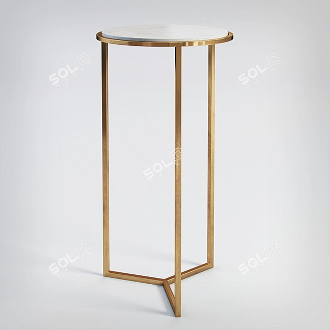 Sophisticated Holly Accent Table 3D model image 1