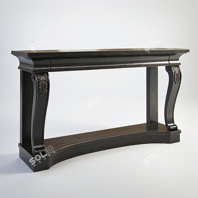 Elegant Forsyth Console Table 3D model image 1