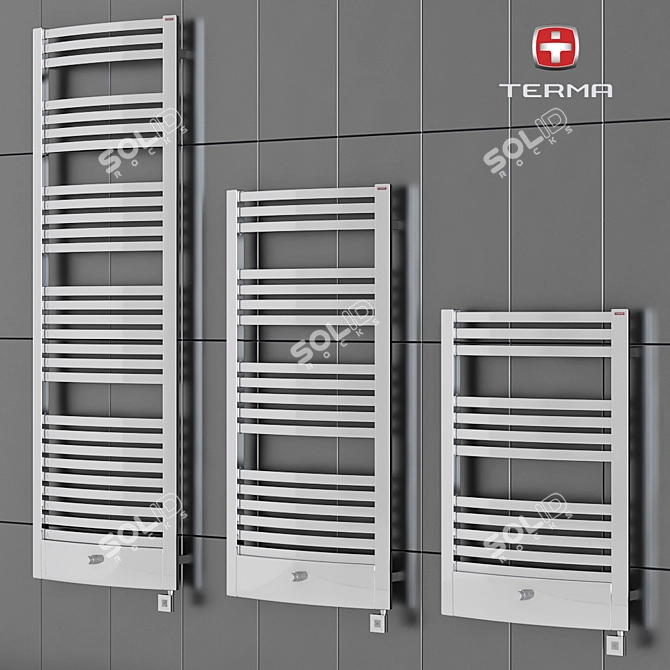 Terma Dexter Pro Towel Rails 3D model image 1
