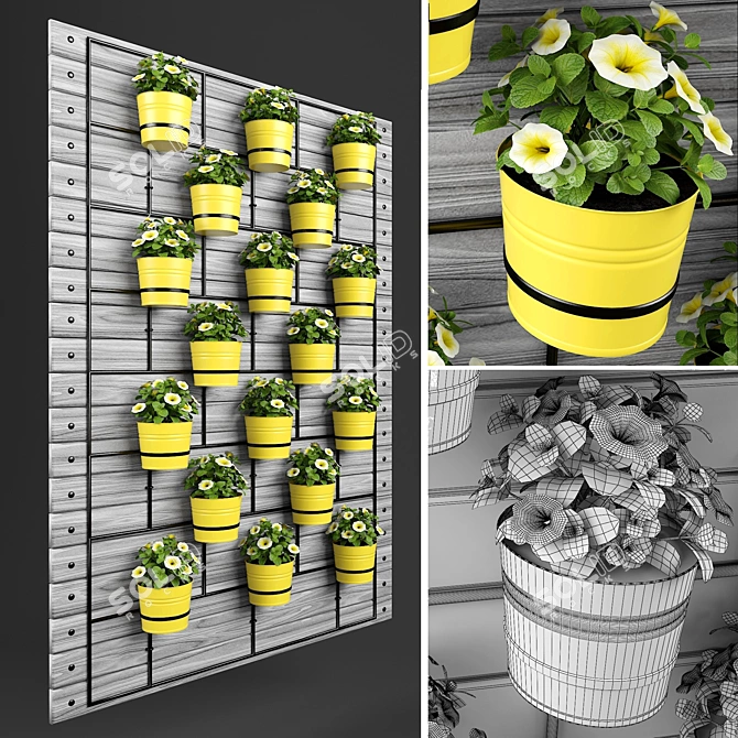 Steel Shield: 1300x1800cm 3D model image 1