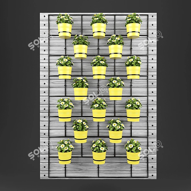 Steel Shield: 1300x1800cm 3D model image 2