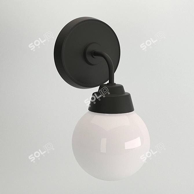 VITEMOLLA - Metal and Glass Table Lamp 3D model image 1