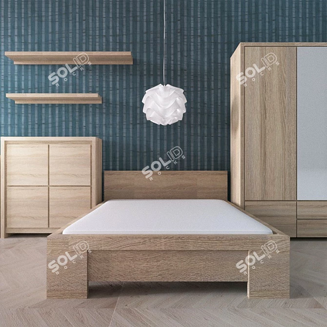 BRW Kaspian Furniture Set 3D model image 2