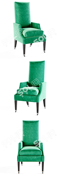 Elevate Dining Experience with Reclining Chair 3D model image 2