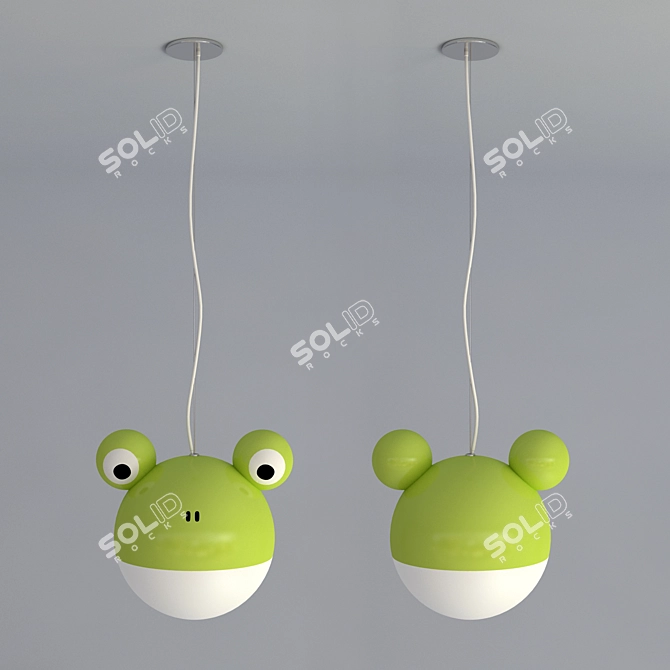 Belgian MADE KICO ANORA Kids' Chandelier 3D model image 2