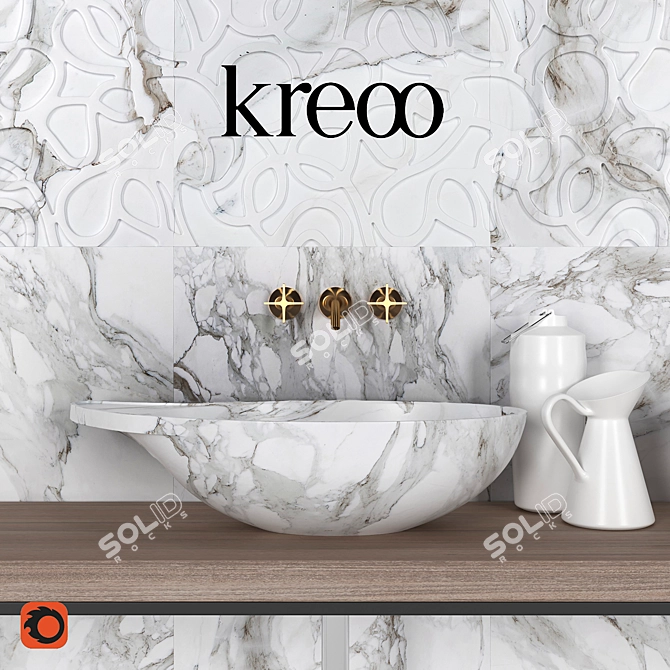 Kreoo Cashmere: Luxury with Dornbracht 3D model image 1