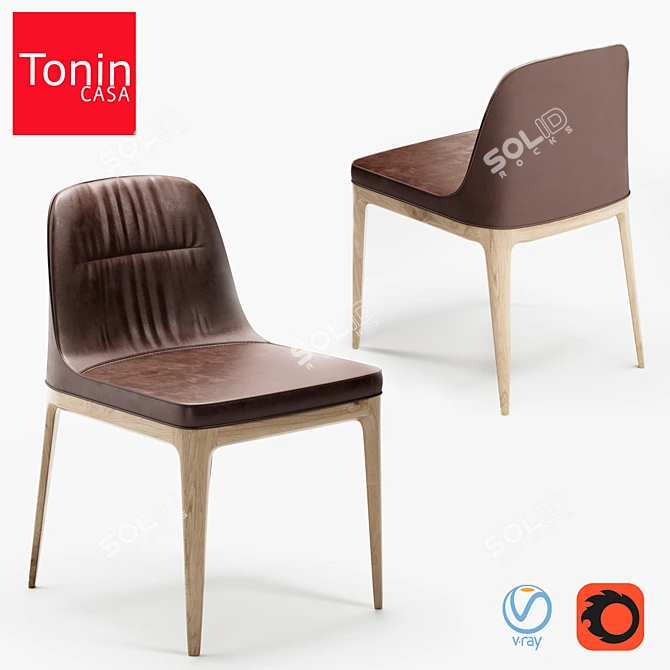 Elegant Italian Masterpiece: Tonin Casa MIVIDA 3D model image 1