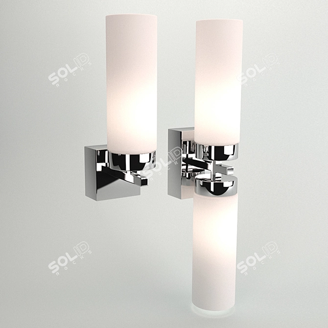 Celtic Bathroom Wall Lights: Elegant, Modern Style 3D model image 1