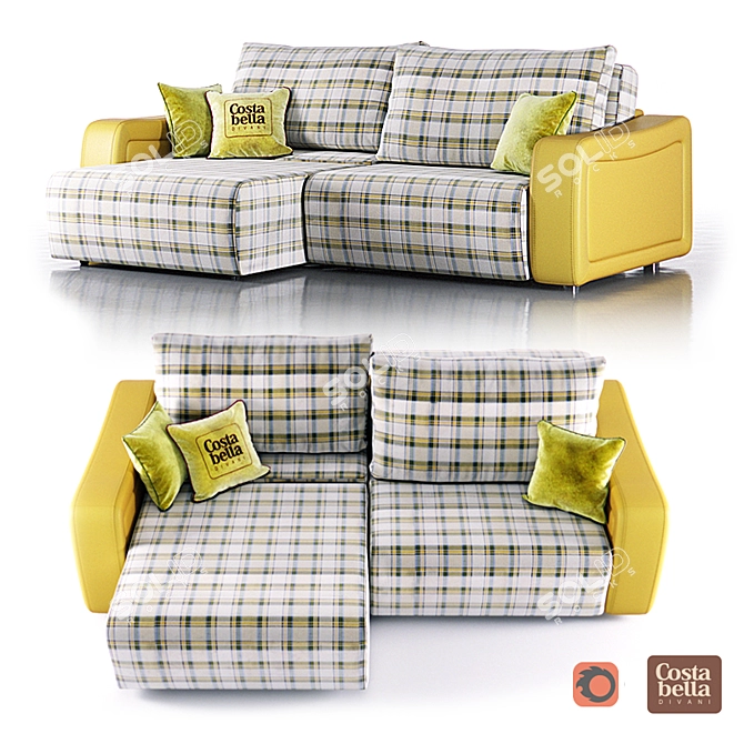 Costabella Marsel: Realistic 3D Sofa 3D model image 1