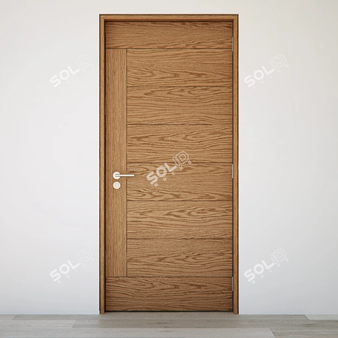 Modern 97x210 cm Door 3D model image 1