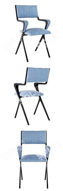 Elegant Vienna Carver Chair 3D model image 2