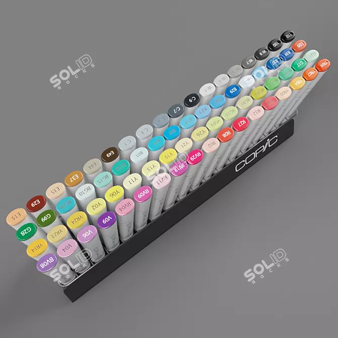 Vibrant Colors, Endless Inspiration: Copic Sketch SET A 3D model image 2