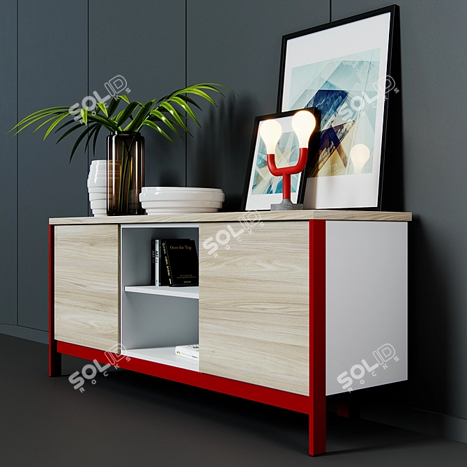 Modern Calligaris Furniture Set 3D model image 2
