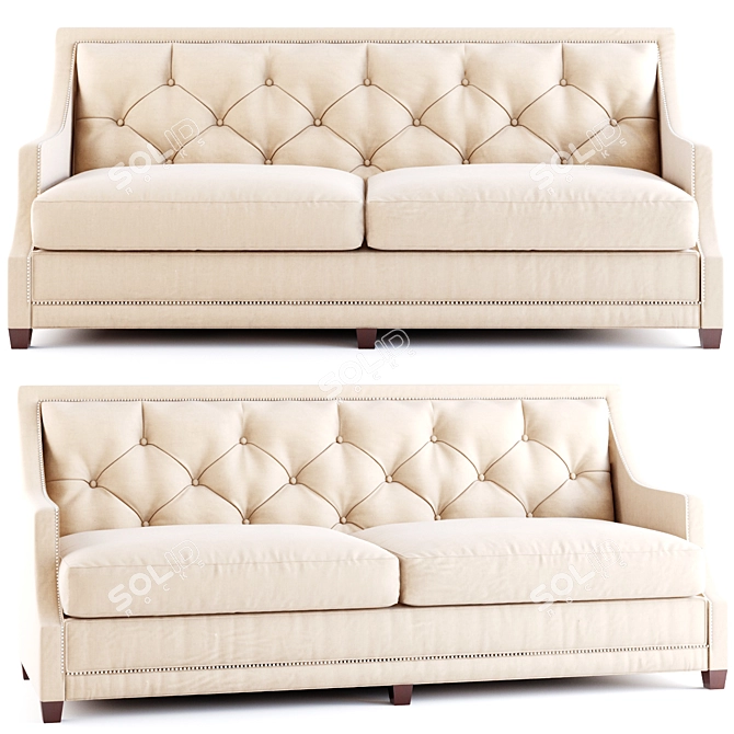 Fabian Classic Sofa 3D model image 1