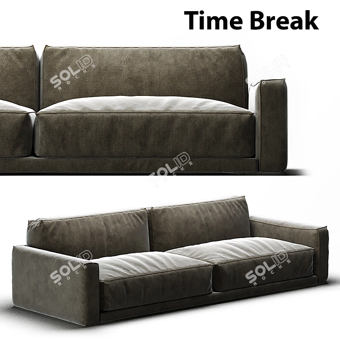 Time Break 2012 Sofa: Modern Design & Ultimate Comfort 3D model image 1