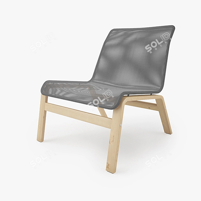 Sleek & Cozy IKEA Nolmyra Armchair 3D model image 1