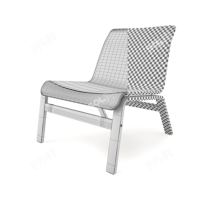 Sleek & Cozy IKEA Nolmyra Armchair 3D model image 3