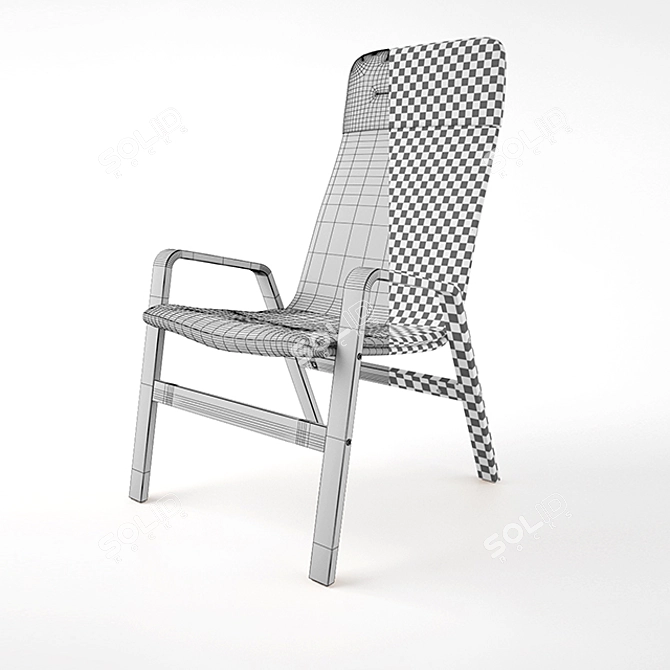 Sleek & Stylish IKEA Armchair 3D model image 3