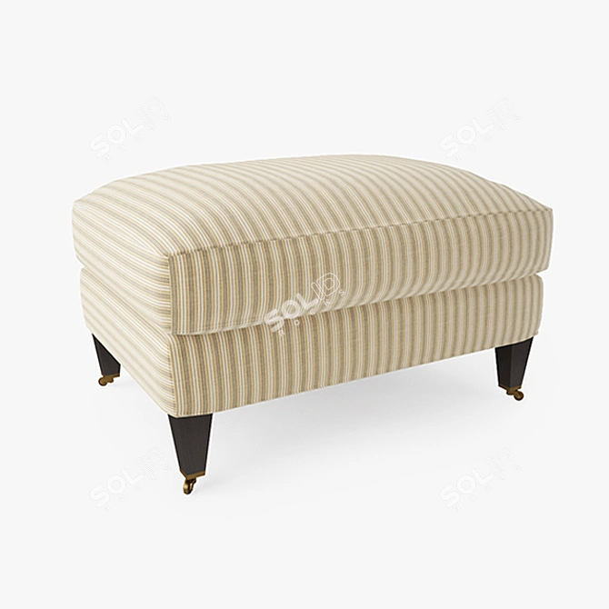  Sleek Essex Ottoman - Mobility and Style 3D model image 1