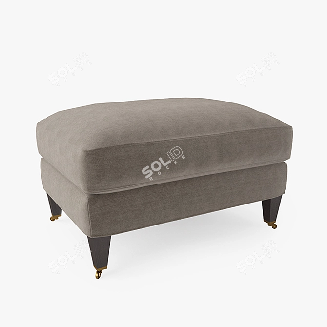  Sleek Essex Ottoman - Mobility and Style 3D model image 3